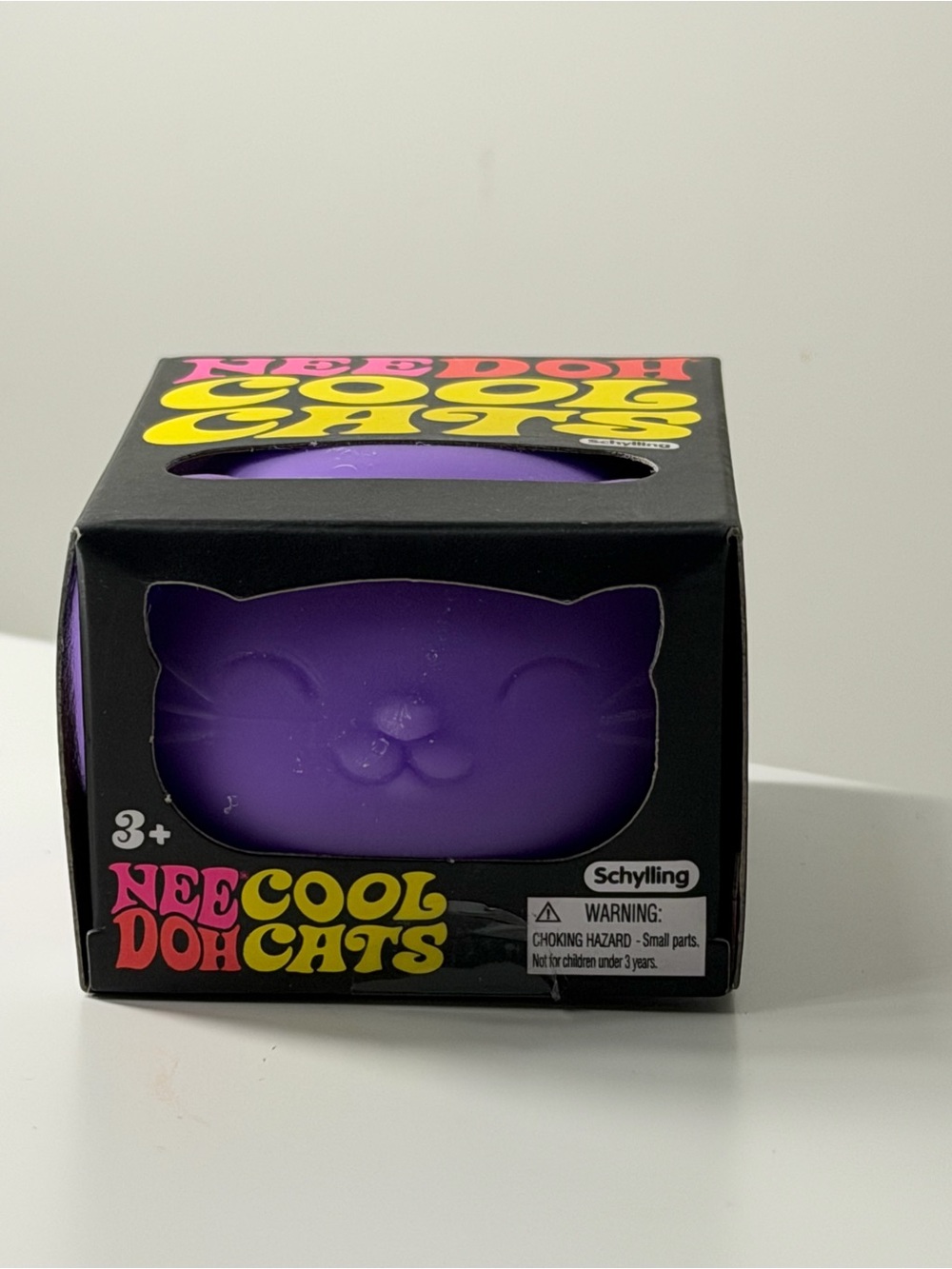 NeeDoh Cool Cats Purple Cat Squeeze Toy by